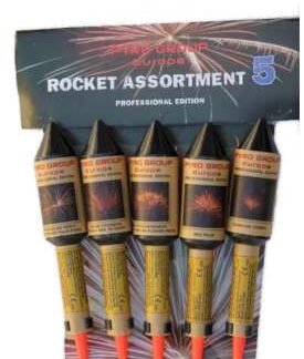 Rocket Assortement 5 Maximalle Füllung